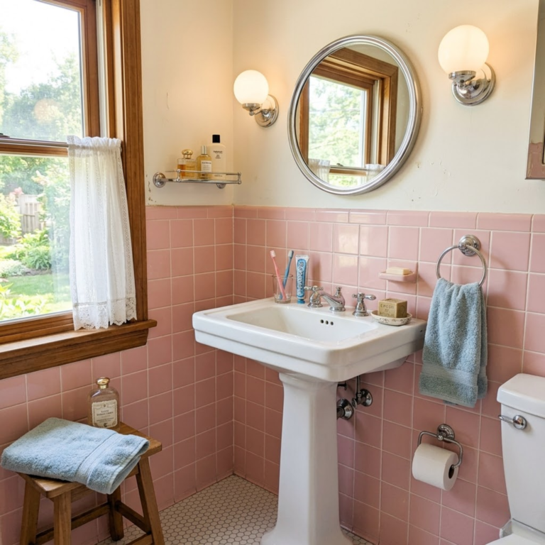 1950s Bathroom Decor Ideas With Retro Charm