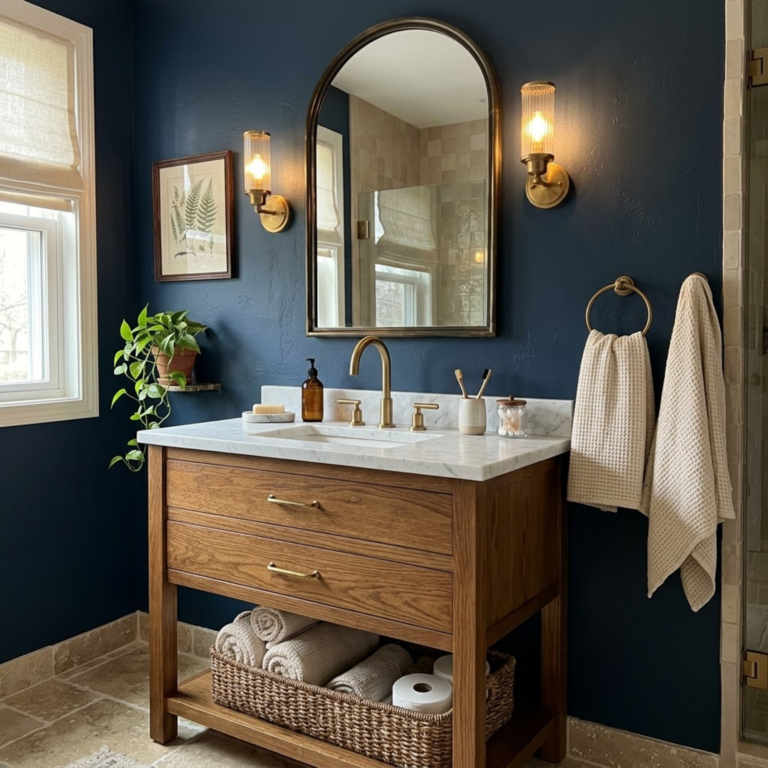 30 Moody Blue Bathroom Ideas for a Spa Inspired Look