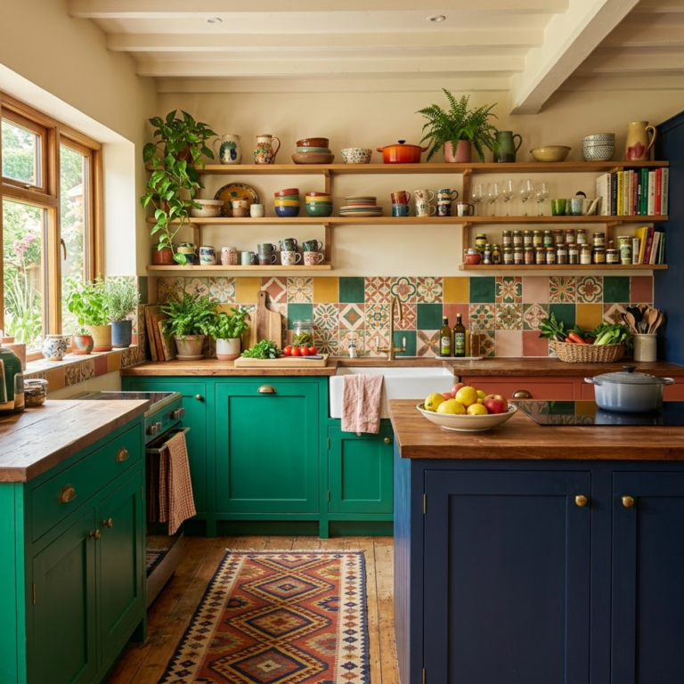 Maximalist Kitchen Decor Ideas With Bold Color and Personality