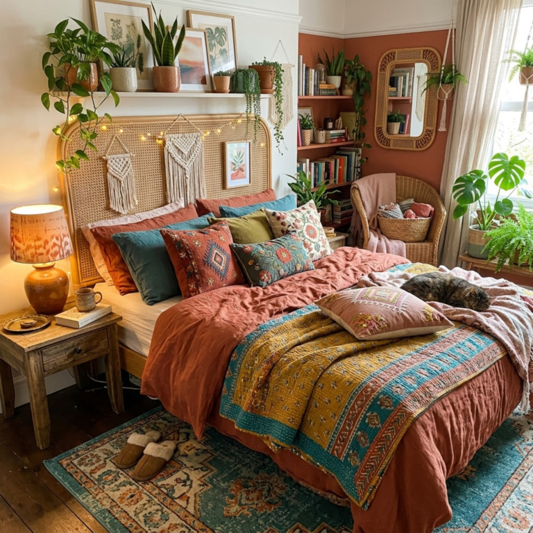 Maximalist Boho Bedroom Ideas for Creative Cozy Spaces