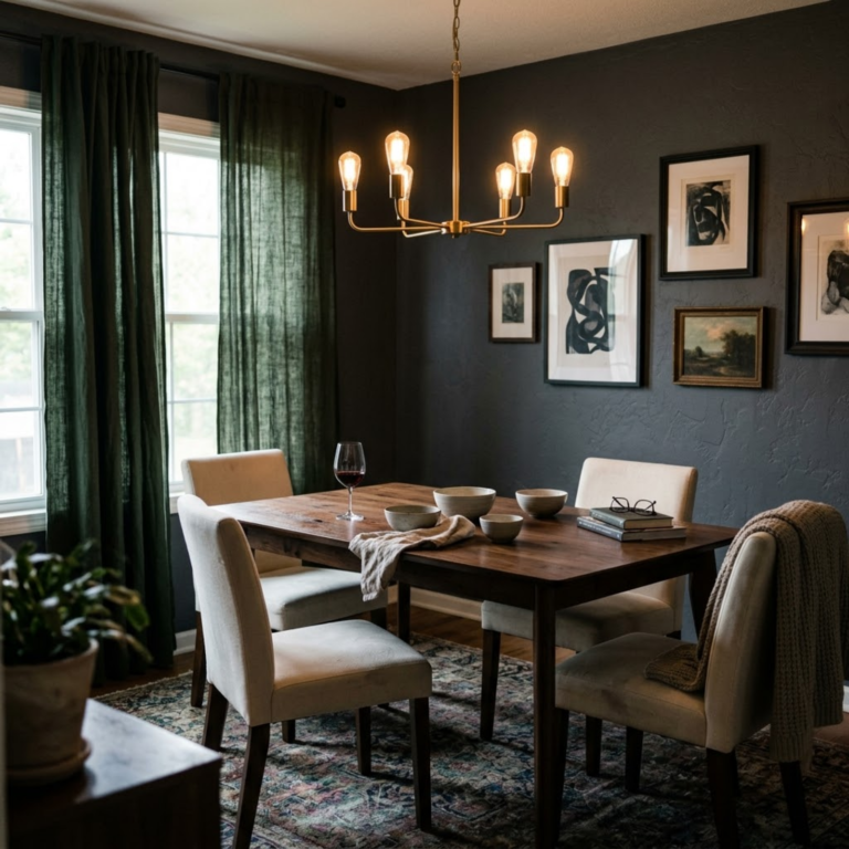 Moody Dining Room Ideas for a Dramatic and Cozy Home